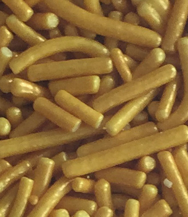 Gold Crisp Jimmies: bakerydeco